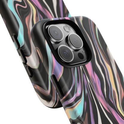 Abstract Marble Tough Phone Case — Pastel Swirl Protective Cover