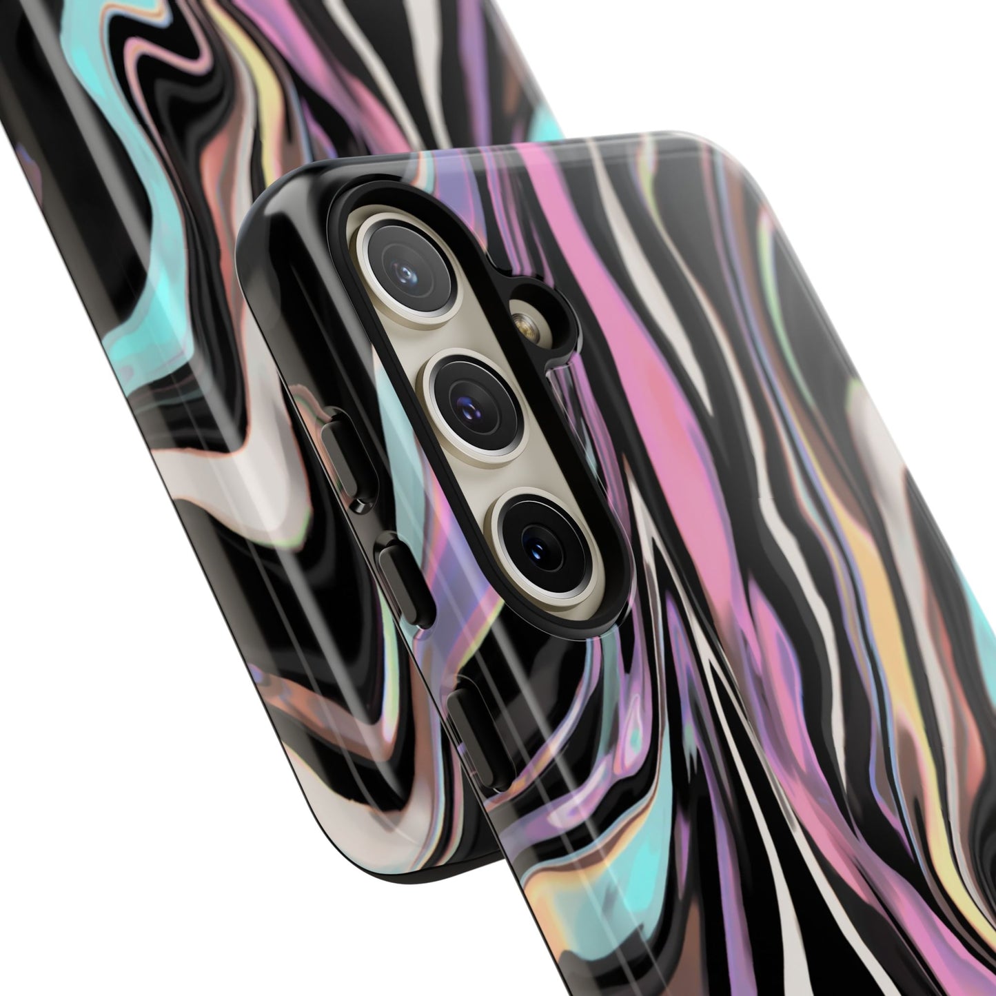 Abstract Marble Tough Phone Case — Pastel Swirl Protective Cover