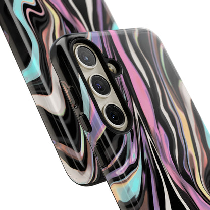 Abstract Marble Tough Phone Case — Pastel Swirl Protective Cover