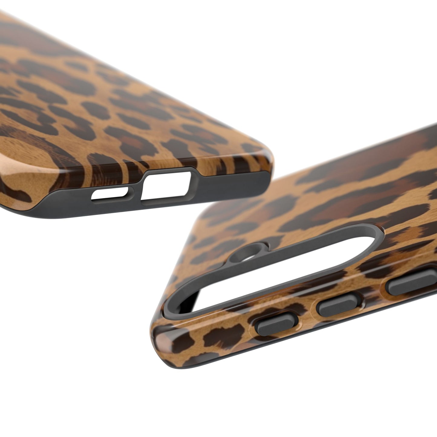 Leopard Print Tough Phone Case — Durable Animal Print Protective Cover