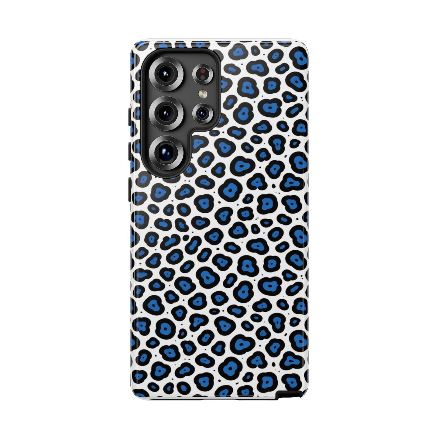 Blue Leopard Print Phone Case – Tough Protective Cover
