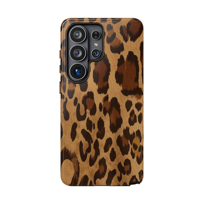 Leopard Print Tough Phone Case — Durable Animal Print Protective Cover