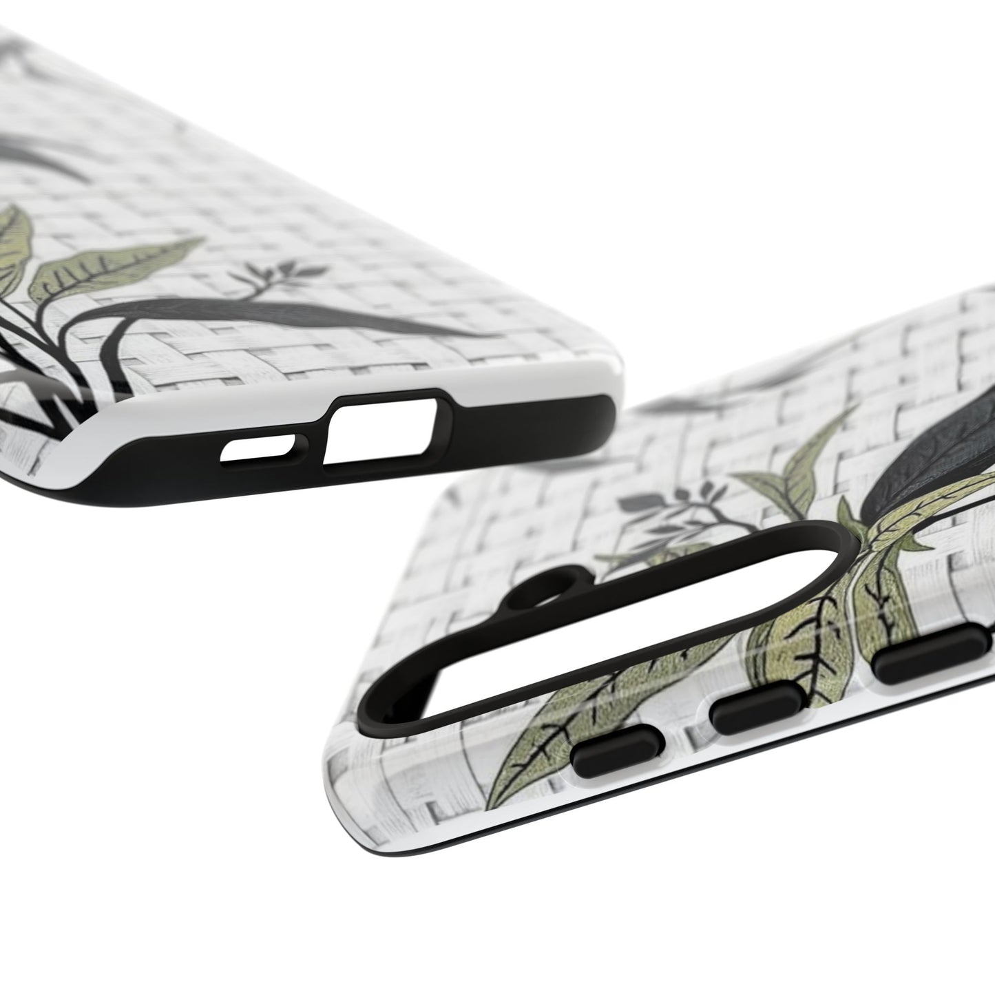 Floral Woven Tough Phone Case — Protective Botanical iPhone Cover