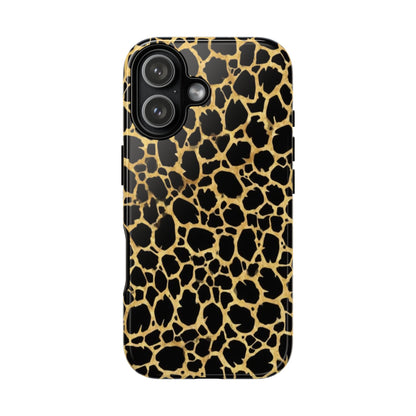 Giraffe Print Tough Phone Case — Durable Leopard-Style Protective Cover