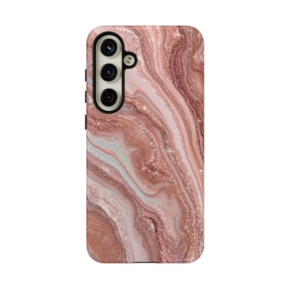 Rose Gold Marble Tough Phone Case