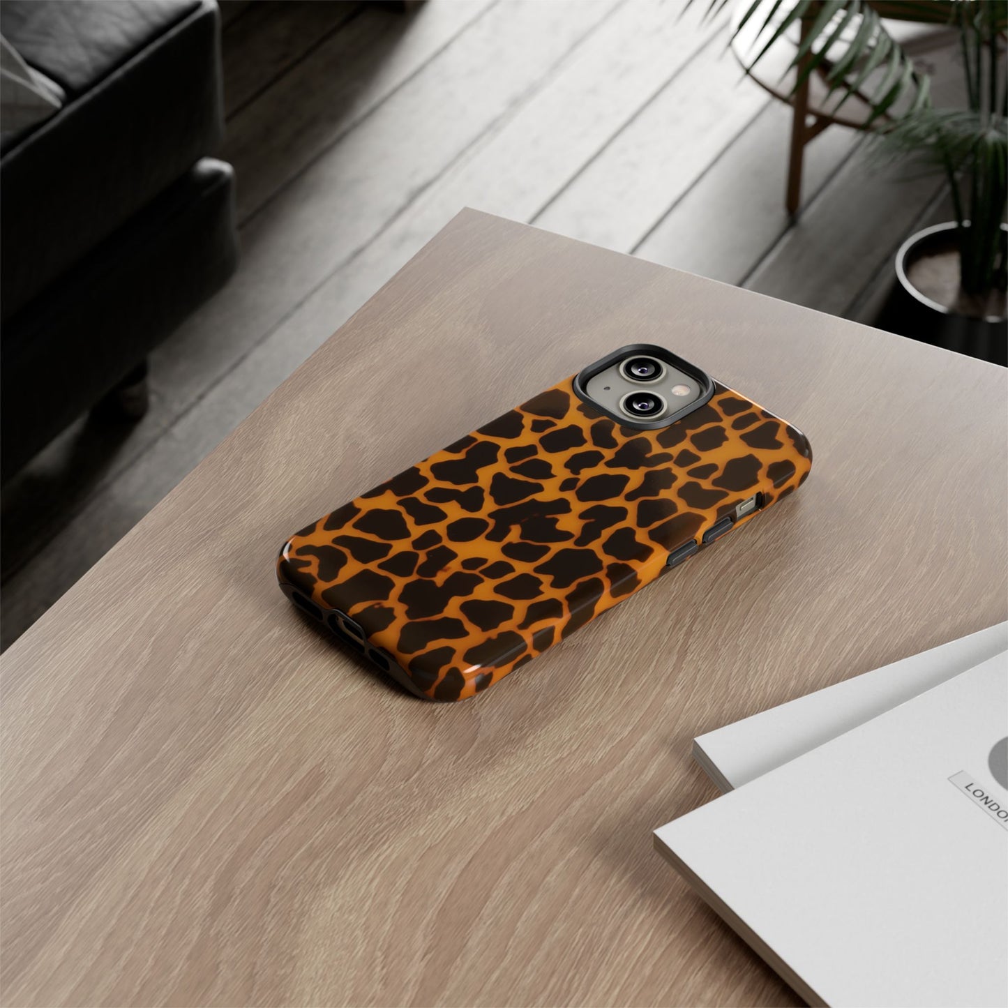 Leopard Print Tough Phone Case — Slim Protective iPhone Cover