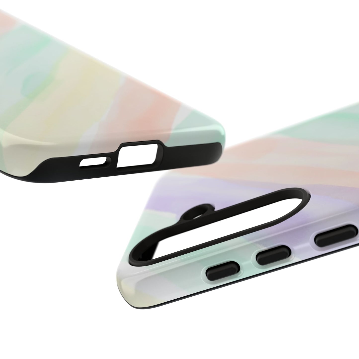 Pastel Watercolor Stripe Tough Phone Case