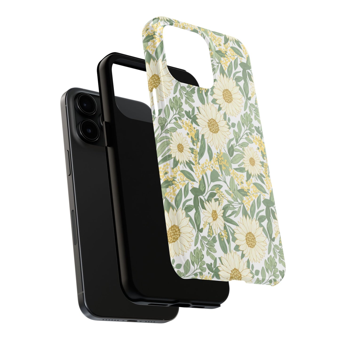 Daisy Meadow Tough Phone Case — Floral Protective Phone Cover
