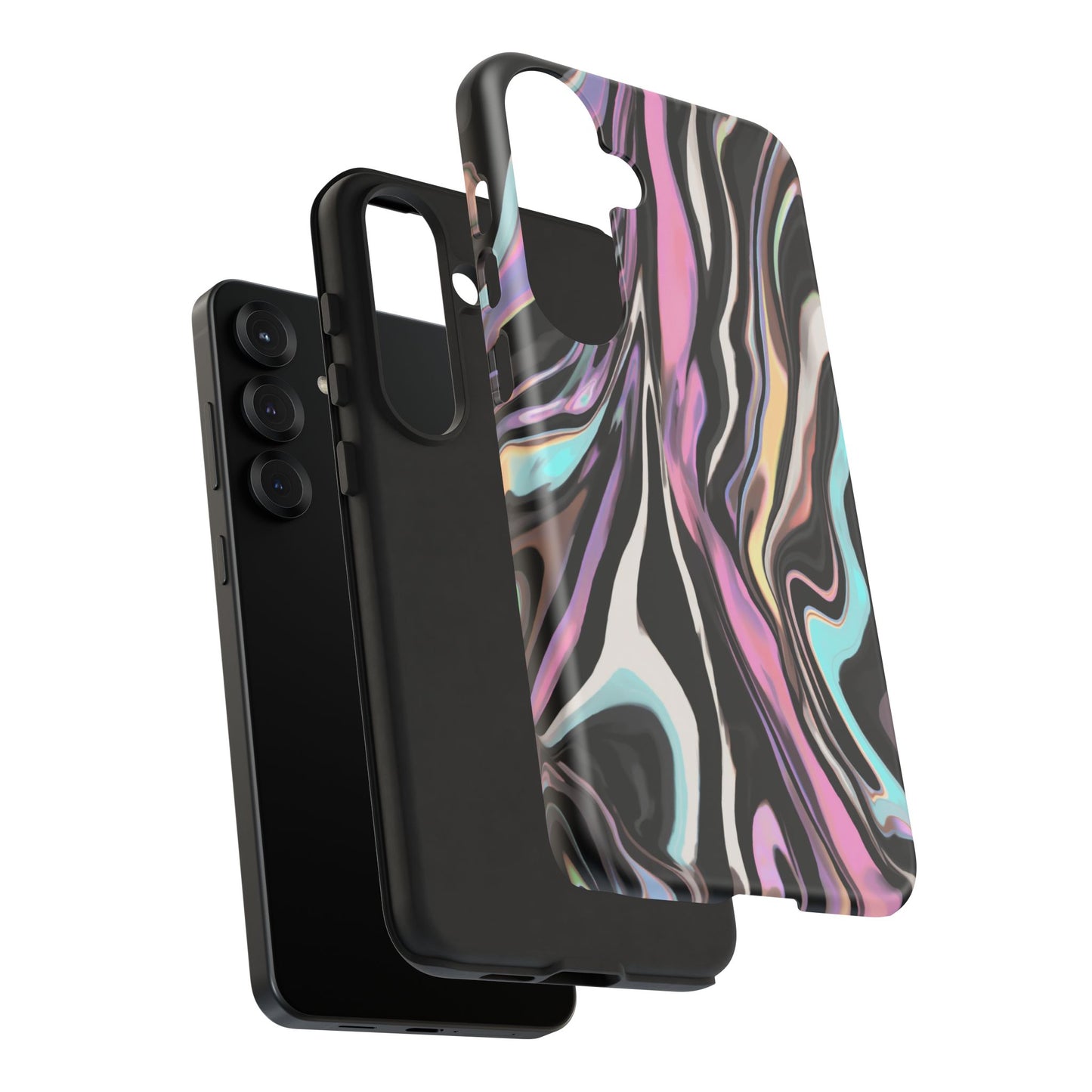Abstract Marble Tough Phone Case — Pastel Swirl Protective Cover