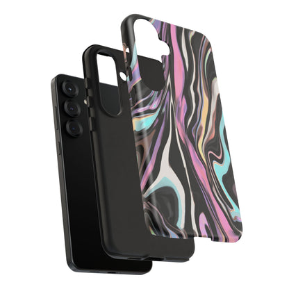 Abstract Marble Tough Phone Case — Pastel Swirl Protective Cover