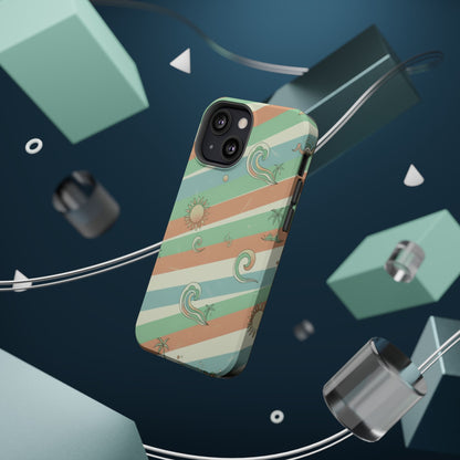 Magnetic Impact-Resistant Phone Case — Retro Surf Stripes