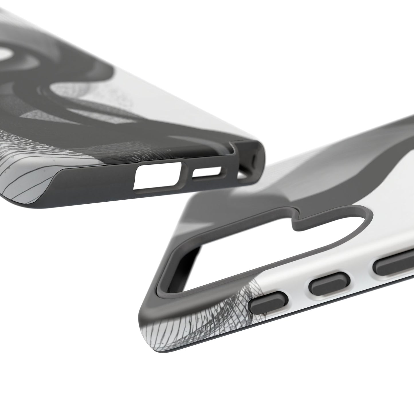 Phone Case — Monochrome Abstract Protective Cover