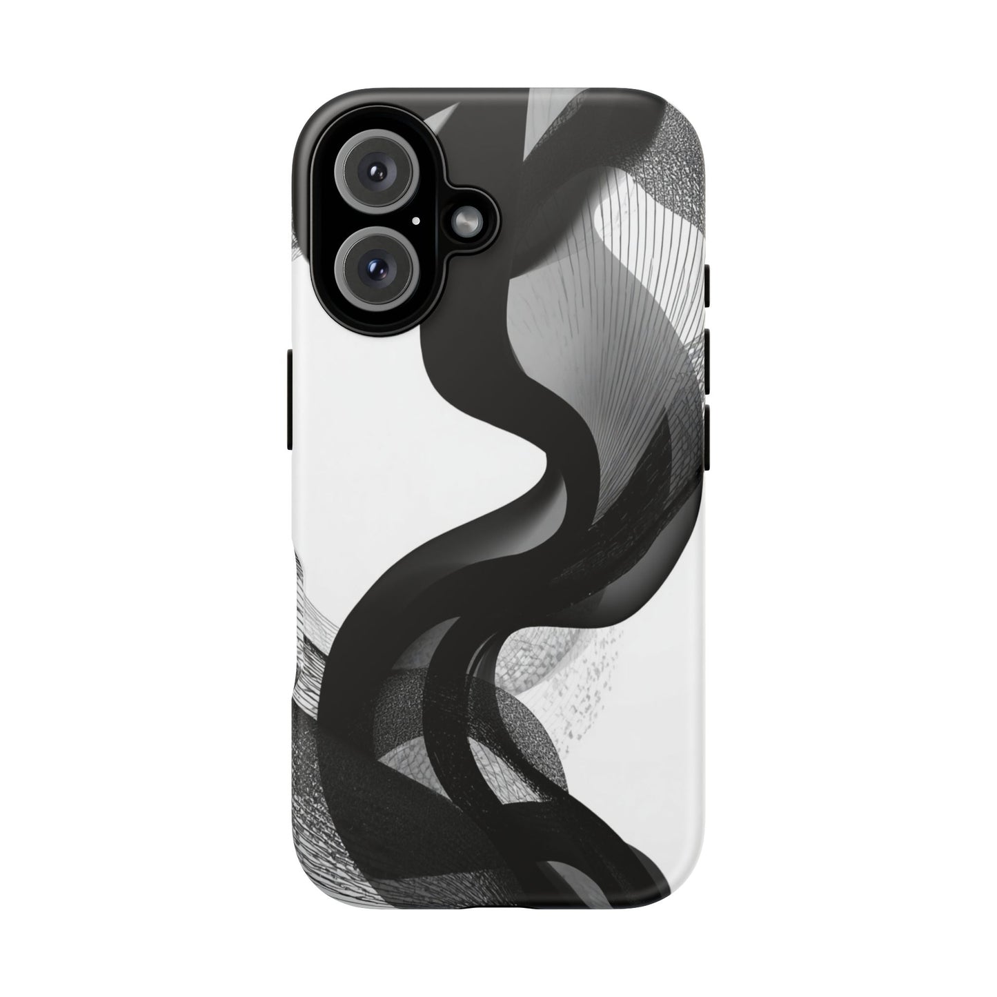 Phone Case — Monochrome Abstract Protective Cover