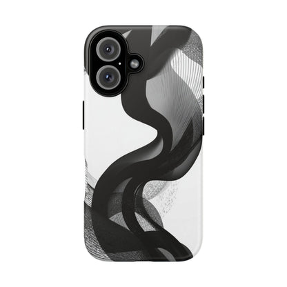 Phone Case — Monochrome Abstract Protective Cover