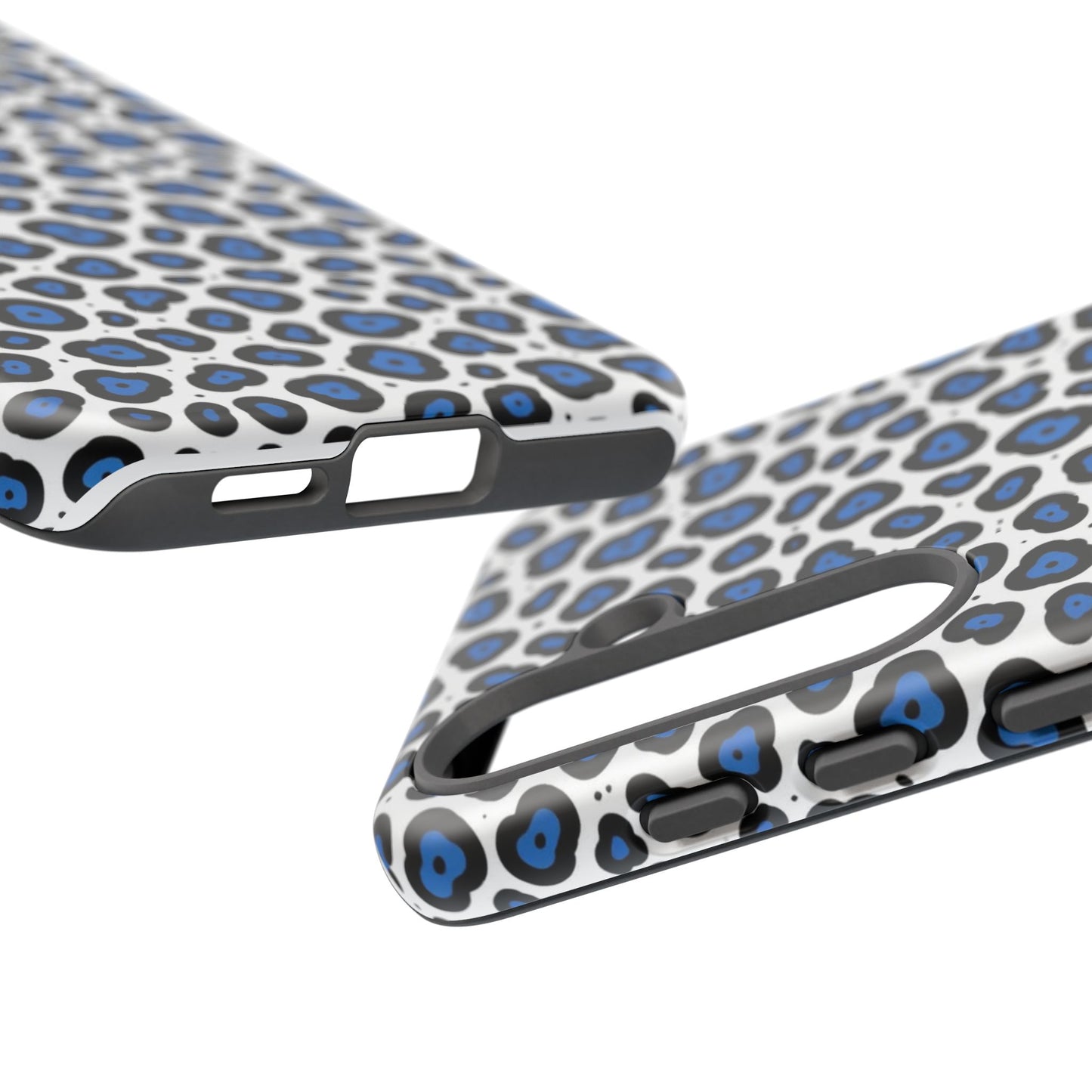 Blue Leopard Print Phone Case – Tough Protective Cover