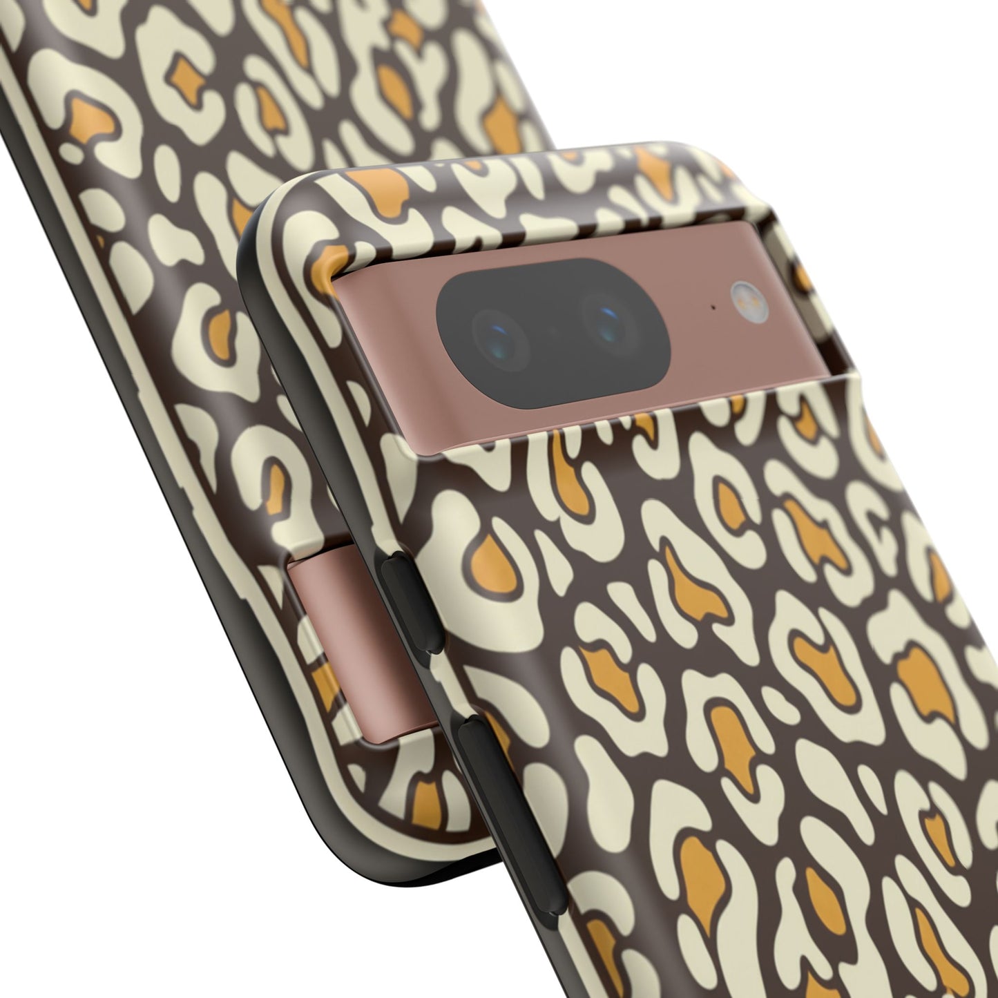 Leopard Print Tough Phone Case — Durable Protective iPhone Cover