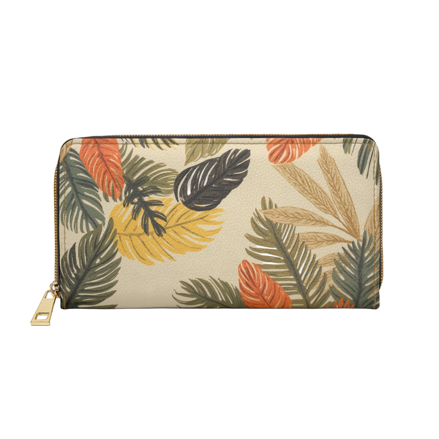 Women's Autumn Wallet - Botanical Zipper Wallet