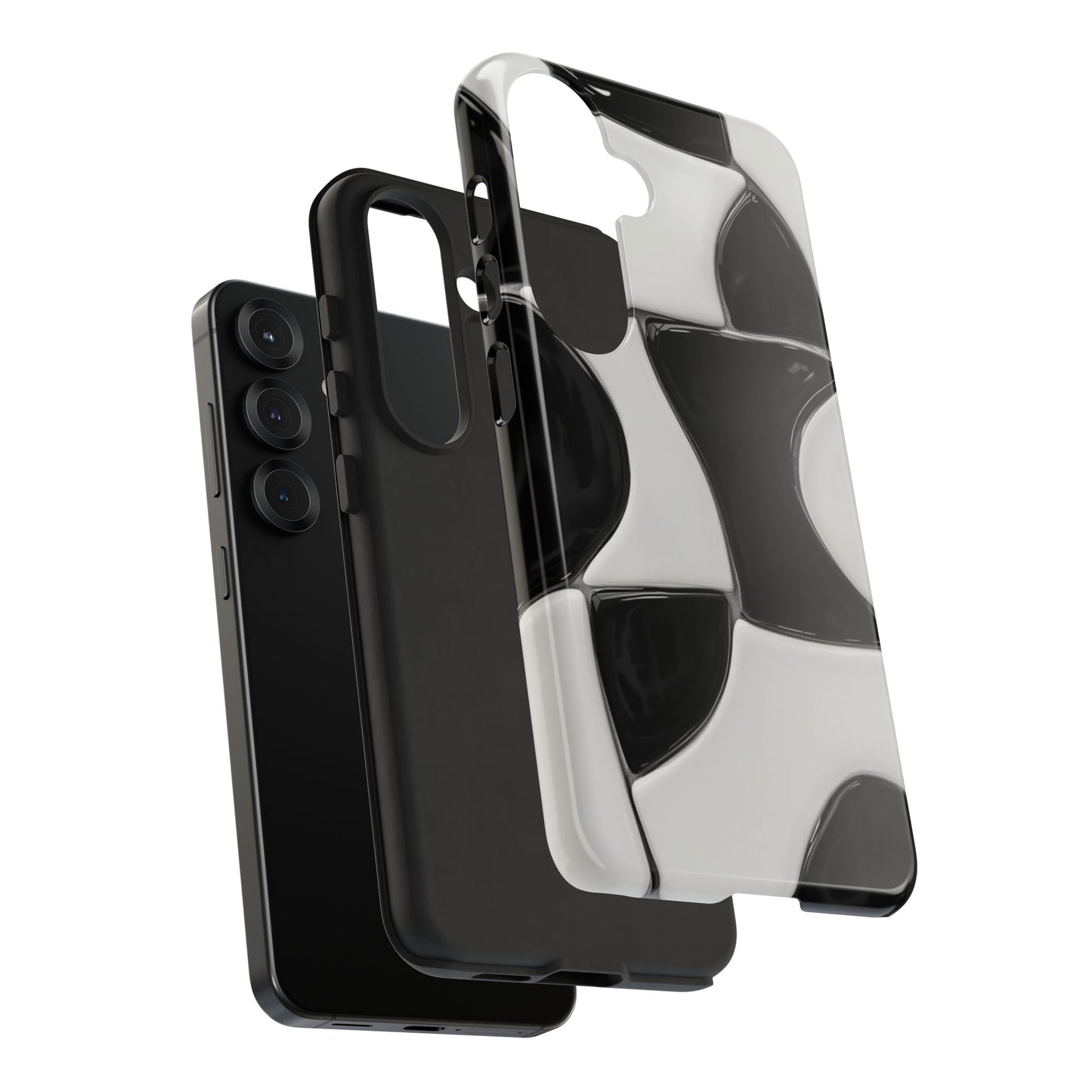 Black & White Abstract Pattern Tough Phone Case