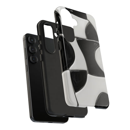Black & White Abstract Pattern Tough Phone Case