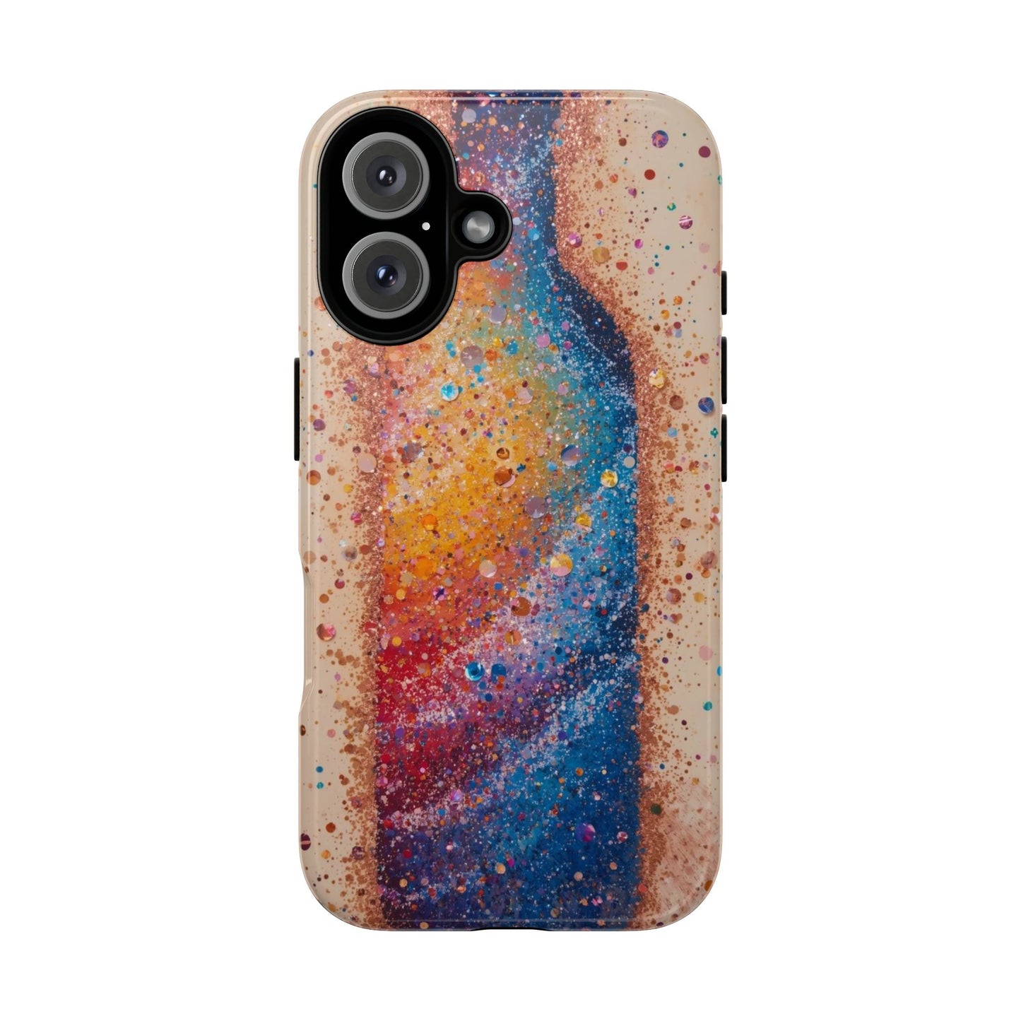 Galaxy Bottle Tough Phone Case — Colorful Nebula Splash iPhone Cover