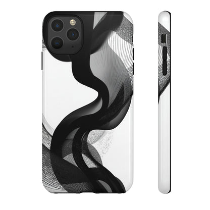 Phone Case — Monochrome Abstract Protective Cover