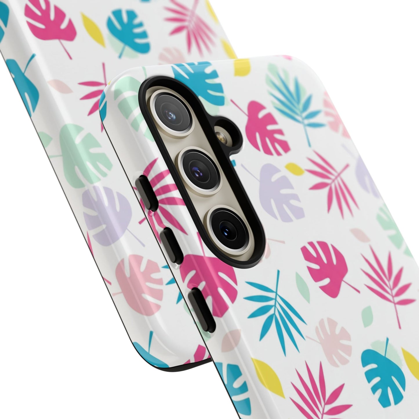Tropical Leaf Phone Case — Colorful Pastel Monstera & Palm iPhone Case