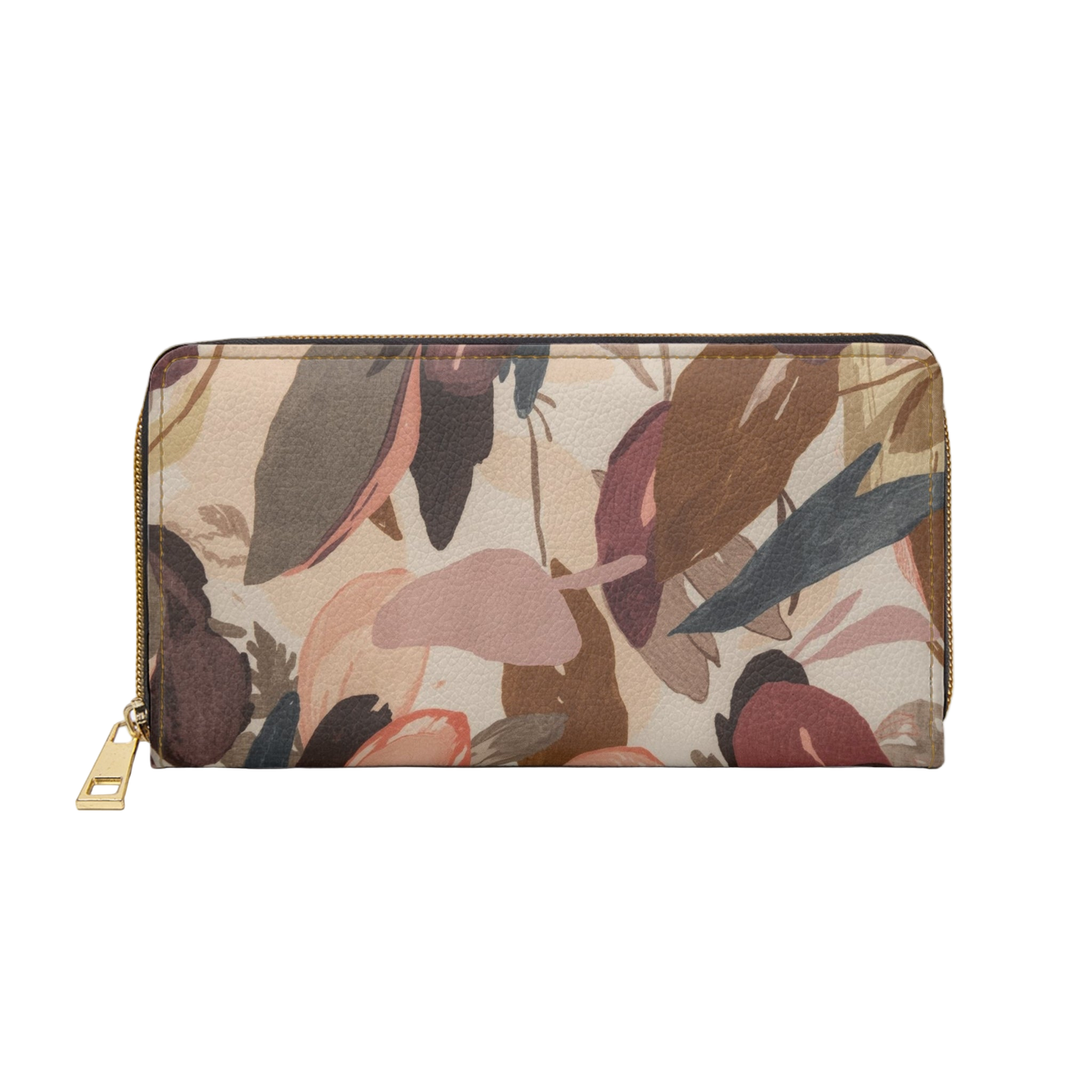 Women's Fall Leaf Wallet - Vegan Earth Toned Wallet
