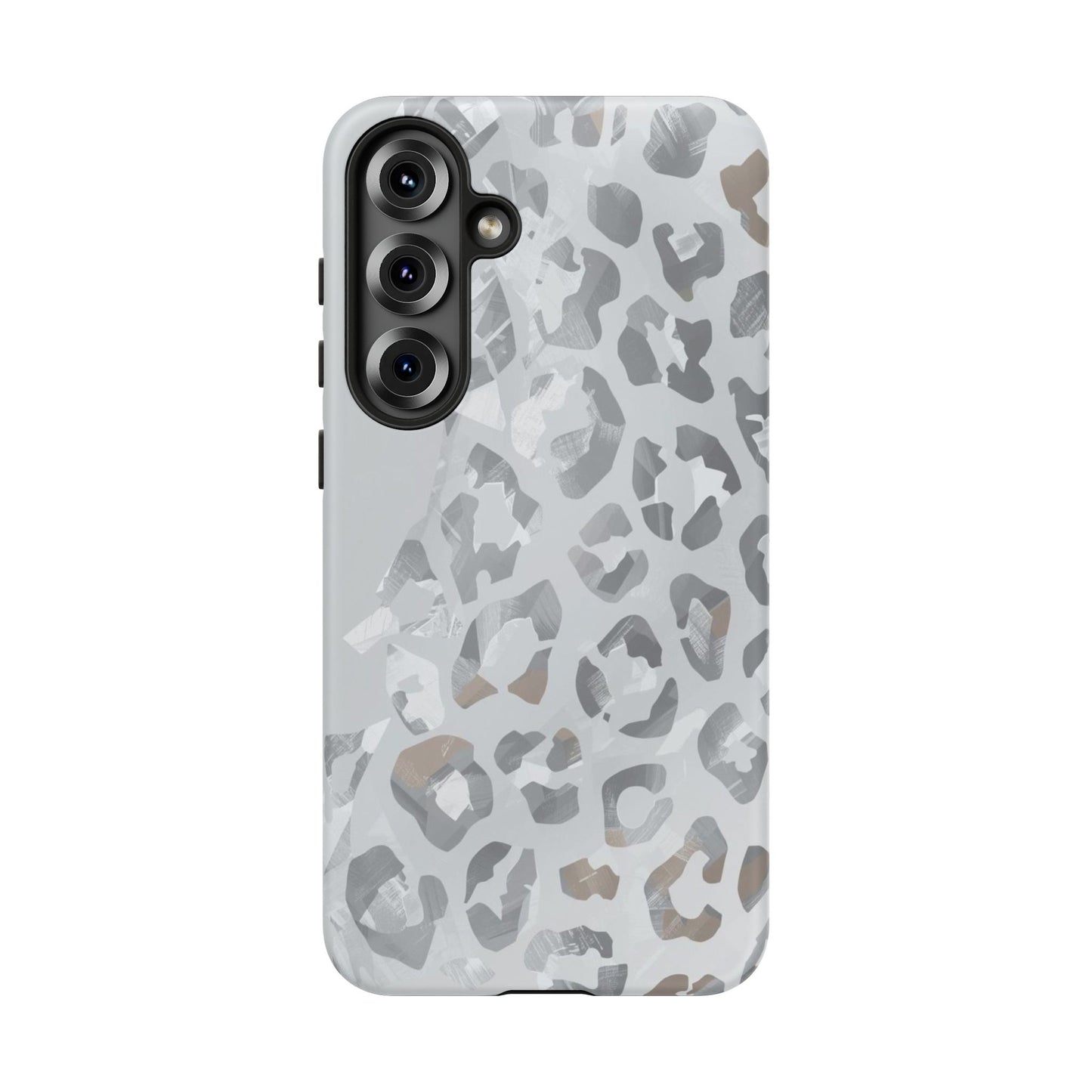 Silver Leopard Tough Phone Case
