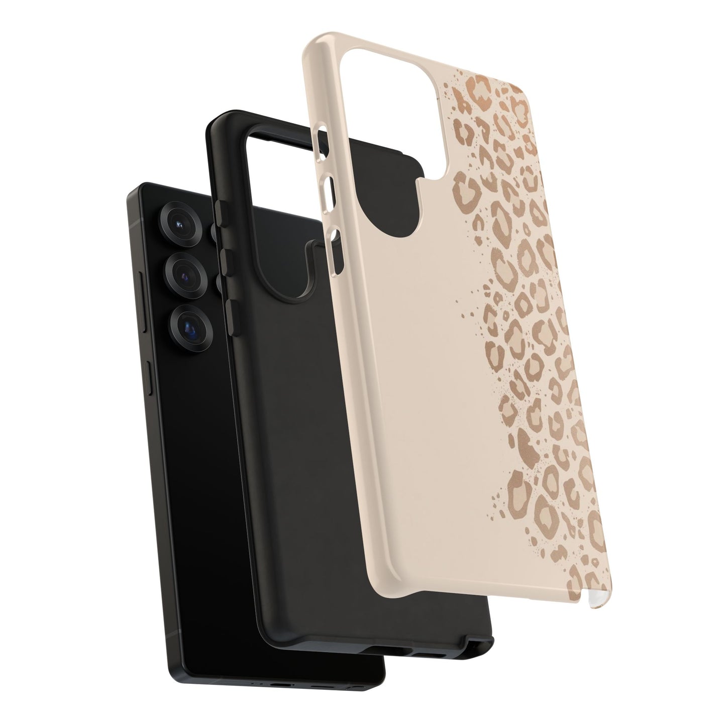 Phone Case – Beige Leopard Print Protective Cover