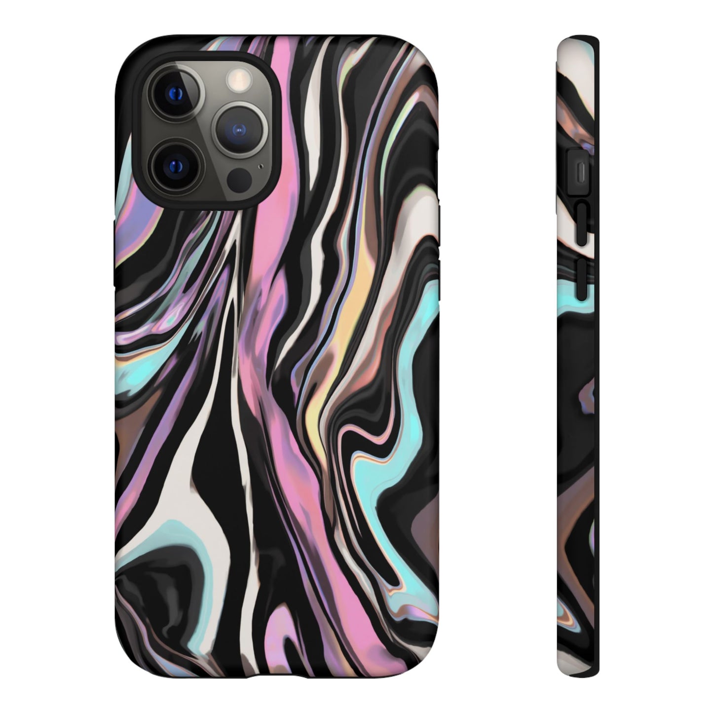 Abstract Marble Tough Phone Case — Pastel Swirl Protective Cover