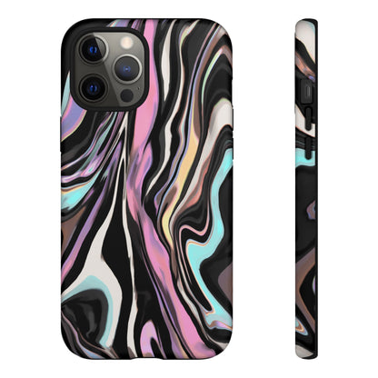 Abstract Marble Tough Phone Case — Pastel Swirl Protective Cover