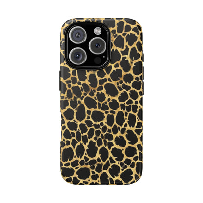 Giraffe Print Tough Phone Case — Durable Leopard-Style Protective Cover