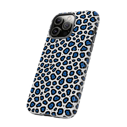Blue Leopard Print Phone Case – Tough Protective Cover
