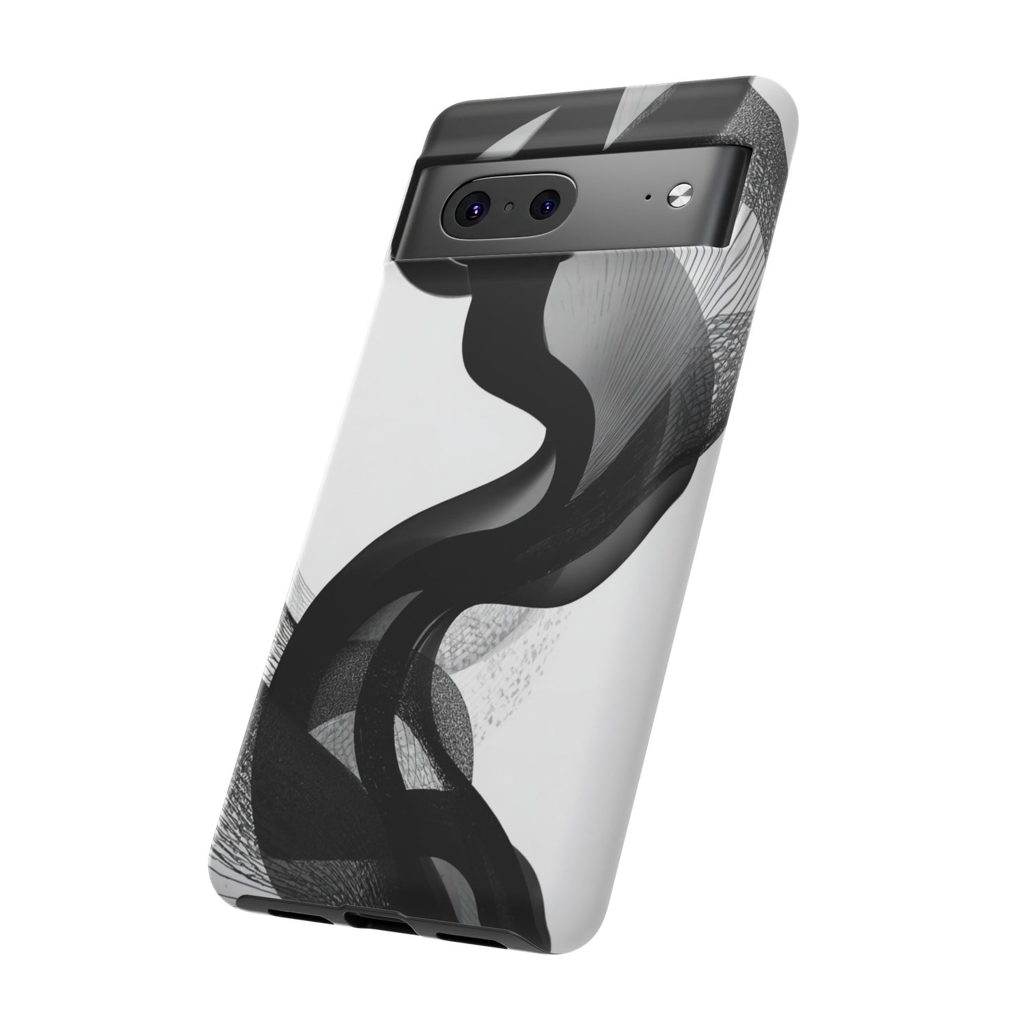 Phone Case — Monochrome Abstract Protective Cover