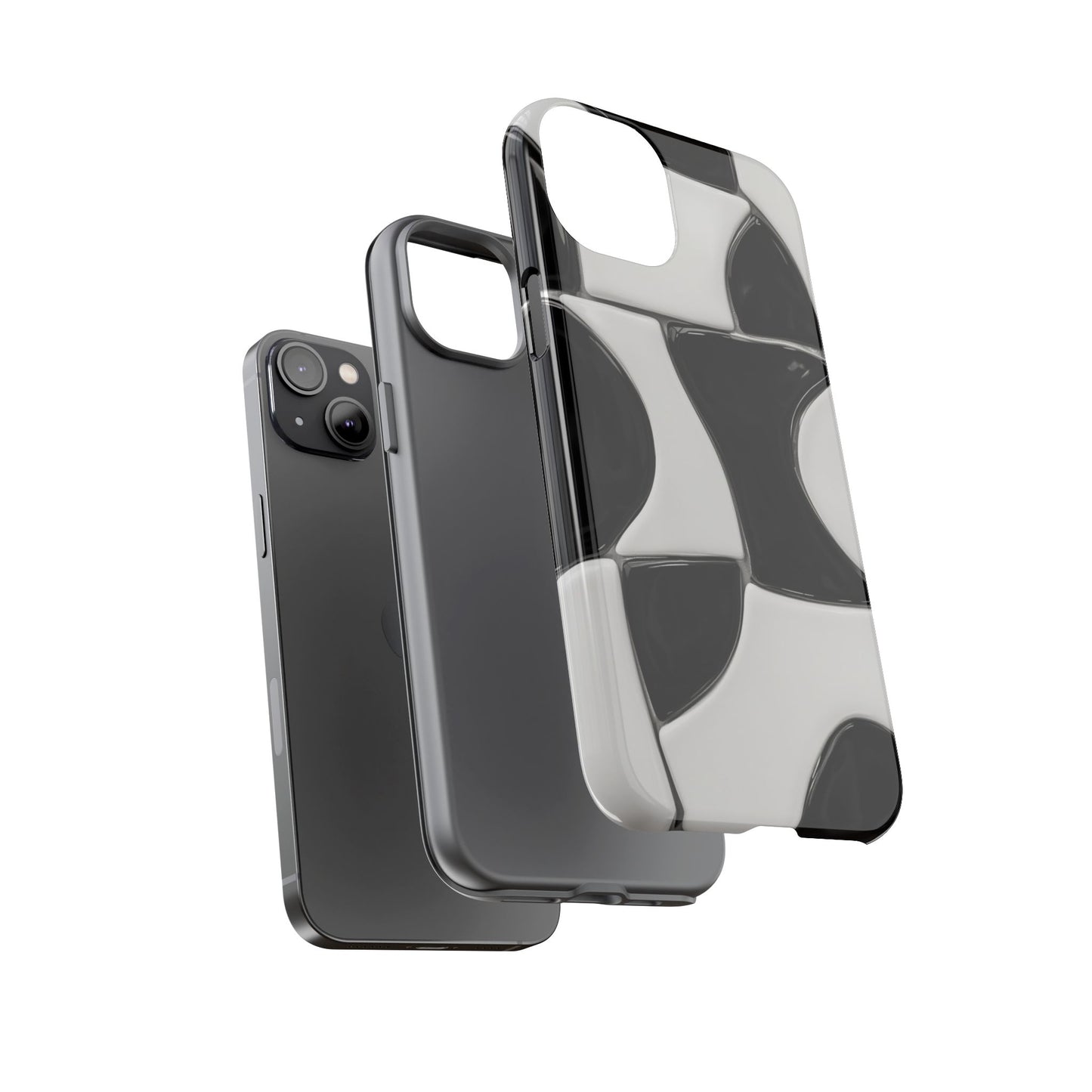 Black & White Abstract Pattern Tough Phone Case