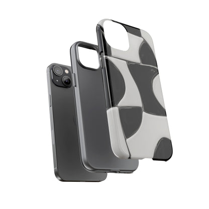 Black & White Abstract Pattern Tough Phone Case