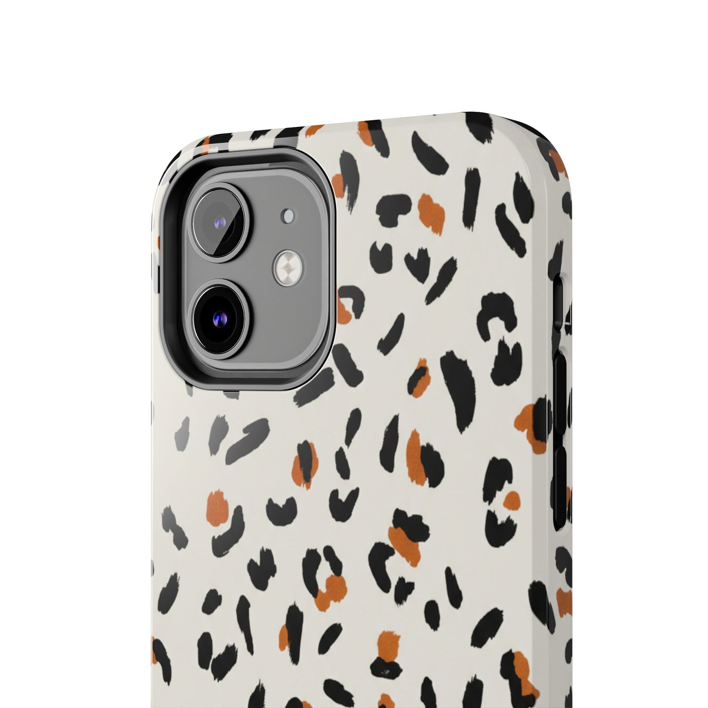 Leopard Print Tough Phone Case — Stylish Protective iPhone Cover