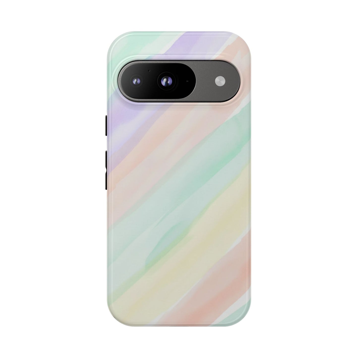 Pastel Watercolor Stripe Tough Phone Case