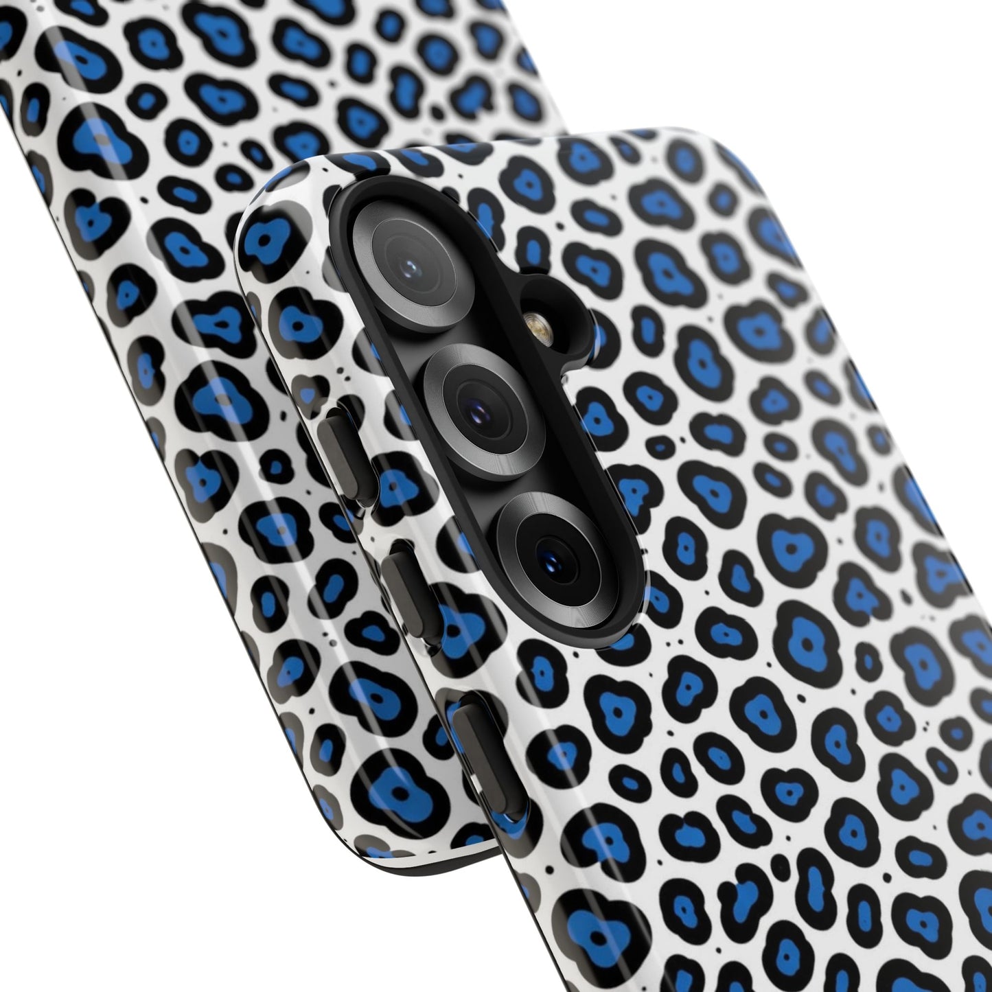 Blue Leopard Print Phone Case – Tough Protective Cover