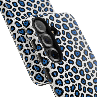 Blue Leopard Print Phone Case – Tough Protective Cover