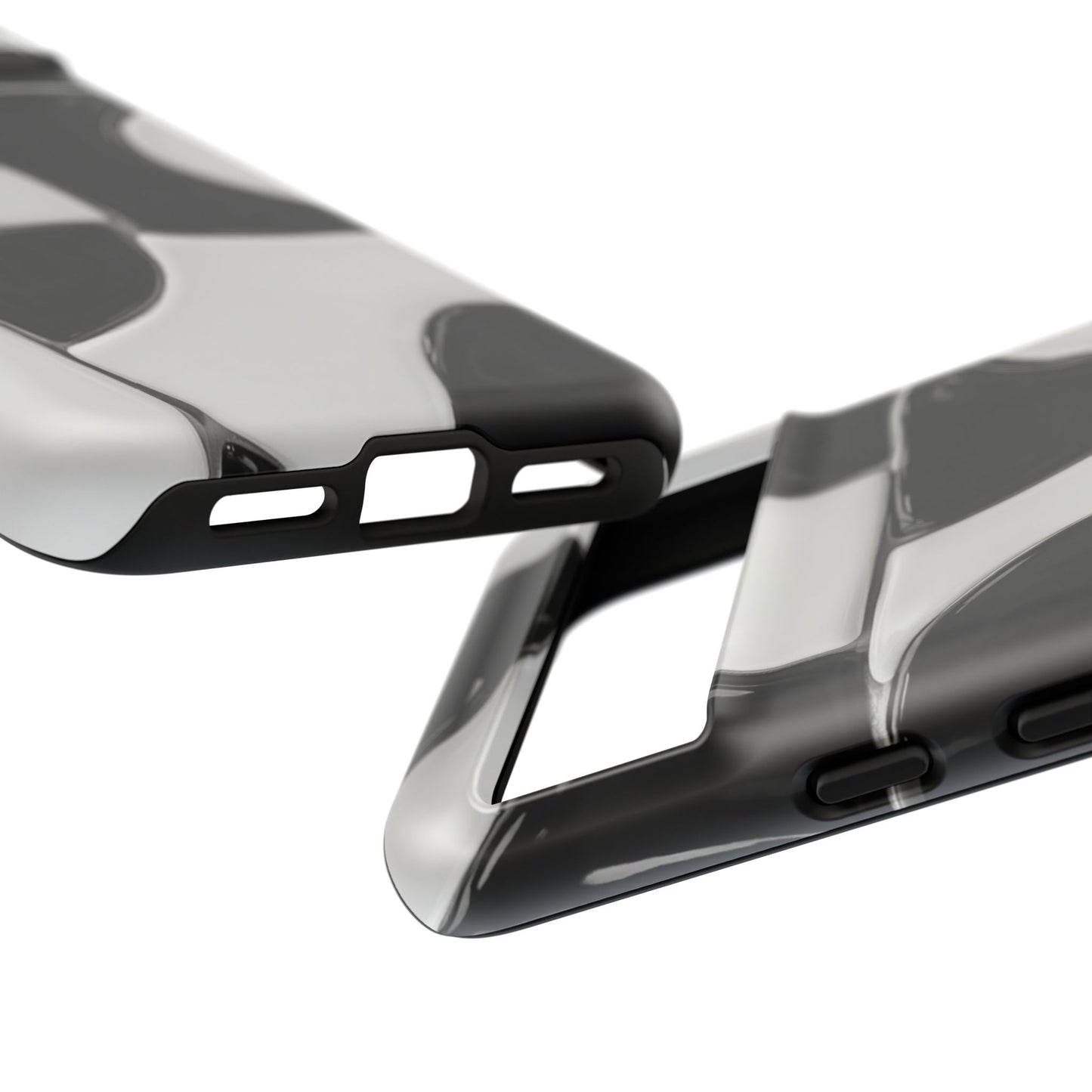 Black & White Abstract Pattern Tough Phone Case