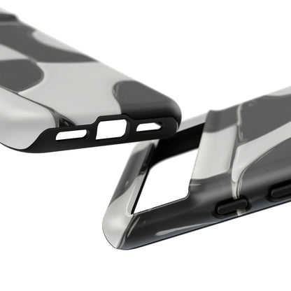 Black & White Abstract Pattern Tough Phone Case