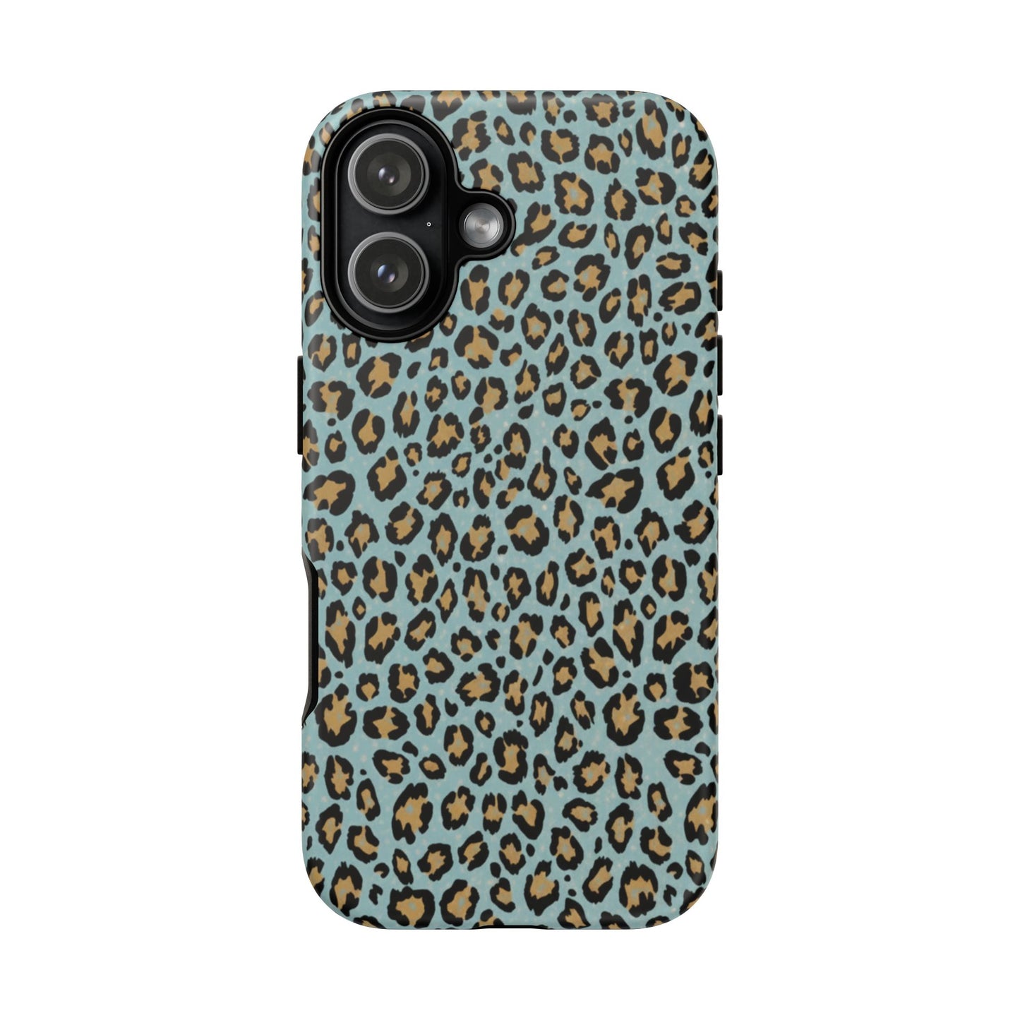 Leopard Print Tough Phone Case - Blue Cheetah Protective Cover