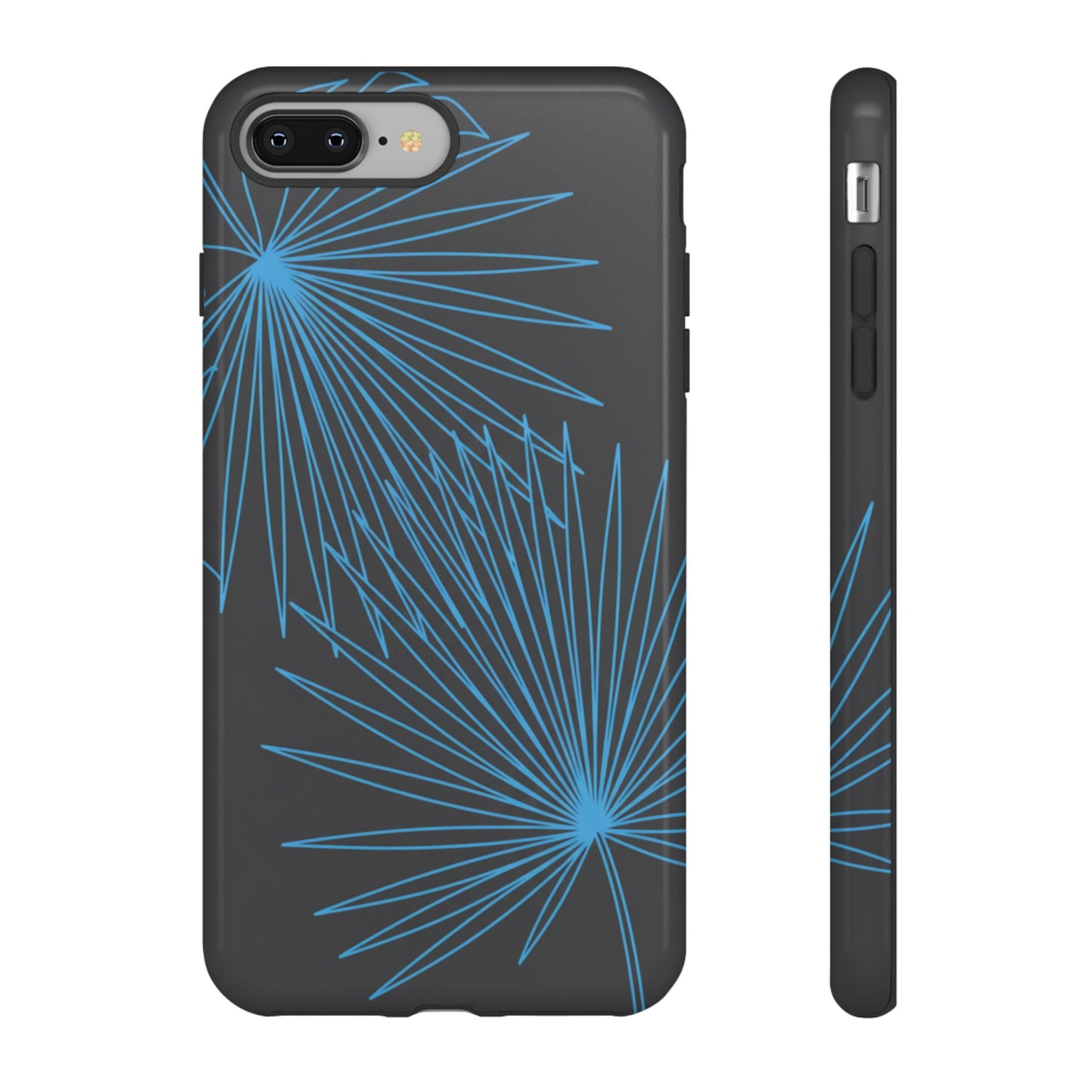 Blue Dandelion Burst Tough Phone Case — Protective Floral iPhone Cover