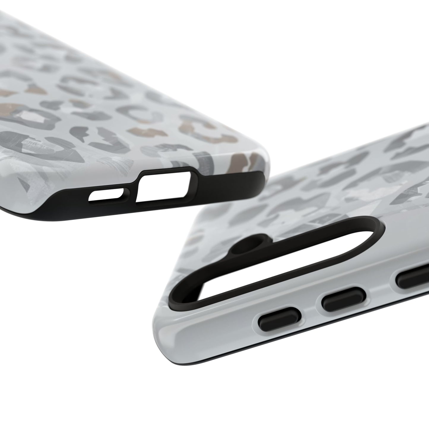 Silver Leopard Tough Phone Case