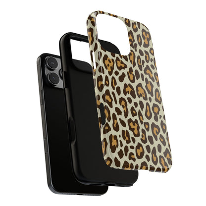 Leopard Print Tough Phone Case — Durable Protective Animal Print Case