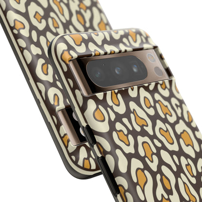 Leopard Print Tough Phone Case — Durable Protective iPhone Cover