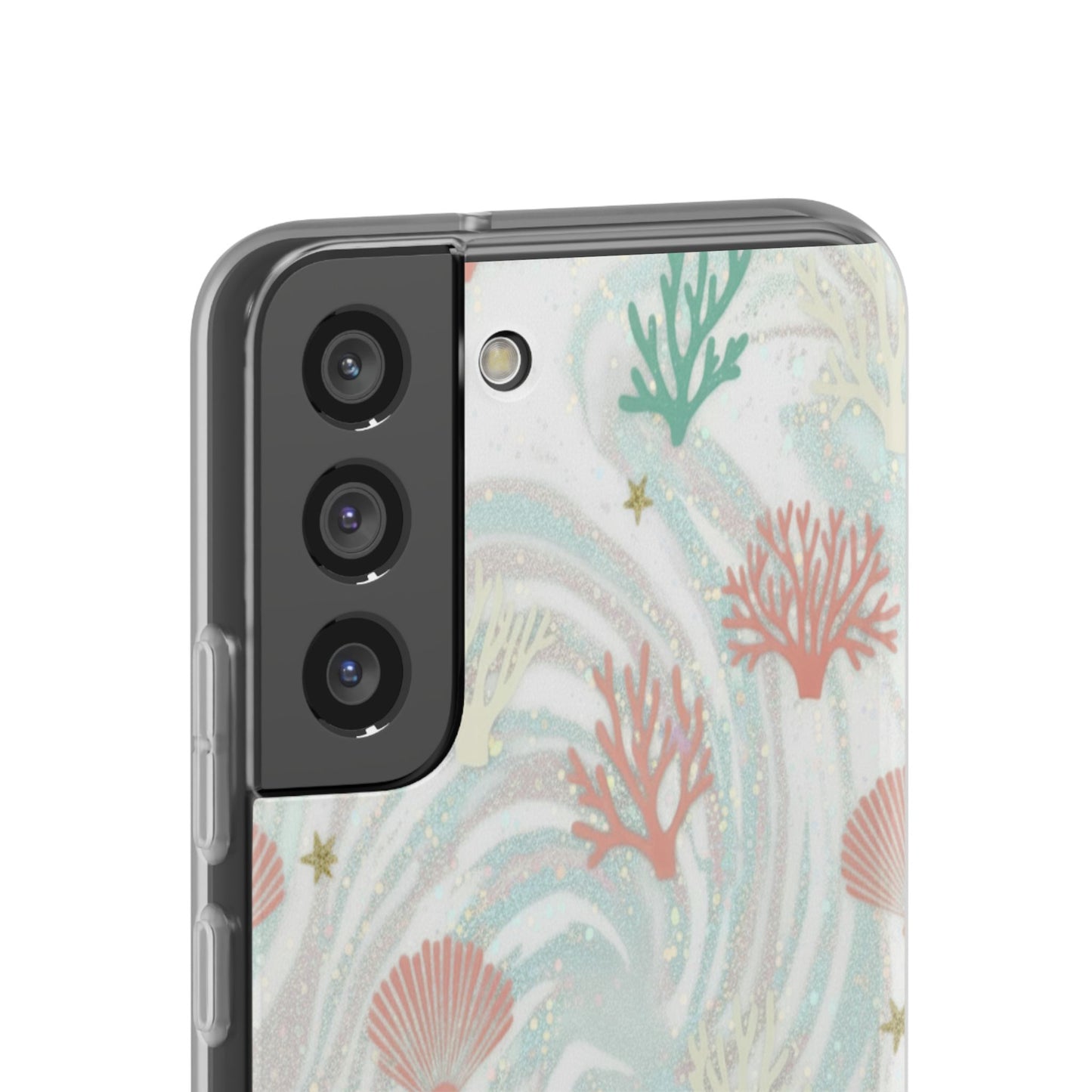 Pastel Seashell Phone Case — Coral Reef Wave iPhone Cover