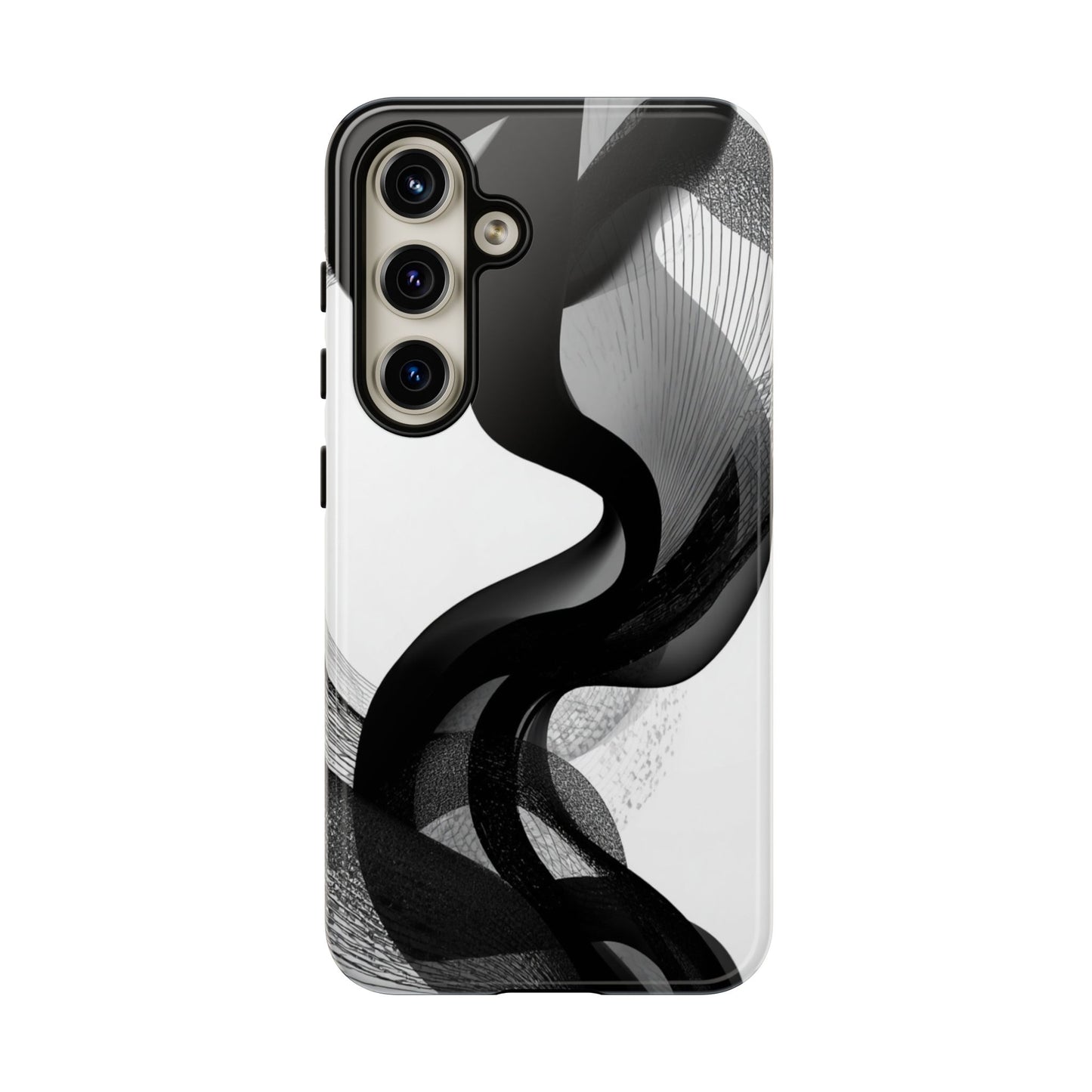 Phone Case — Monochrome Abstract Protective Cover