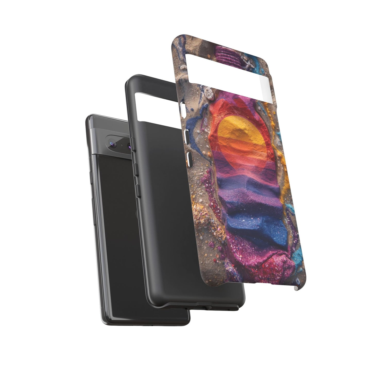 Phone Case — Colorful Sand Art Sunset Tough Protective Case
